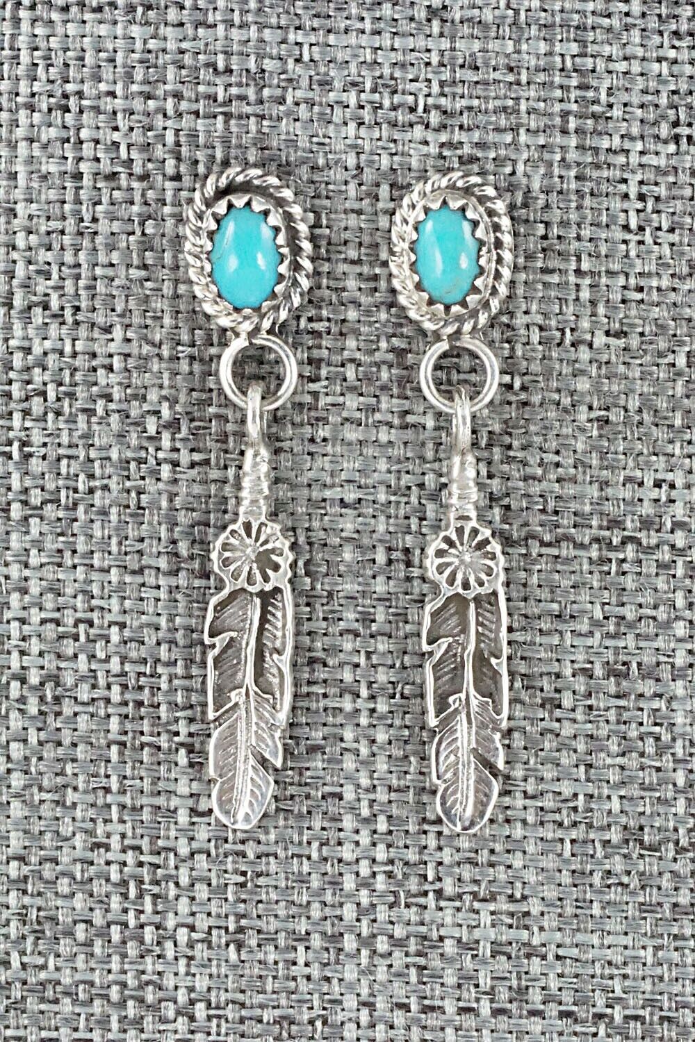 Turquoise & Sterling Silver Earrings - Sharon McCarthy