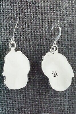 Turquoise & Sterling Silver Earrings - Roberta Begay