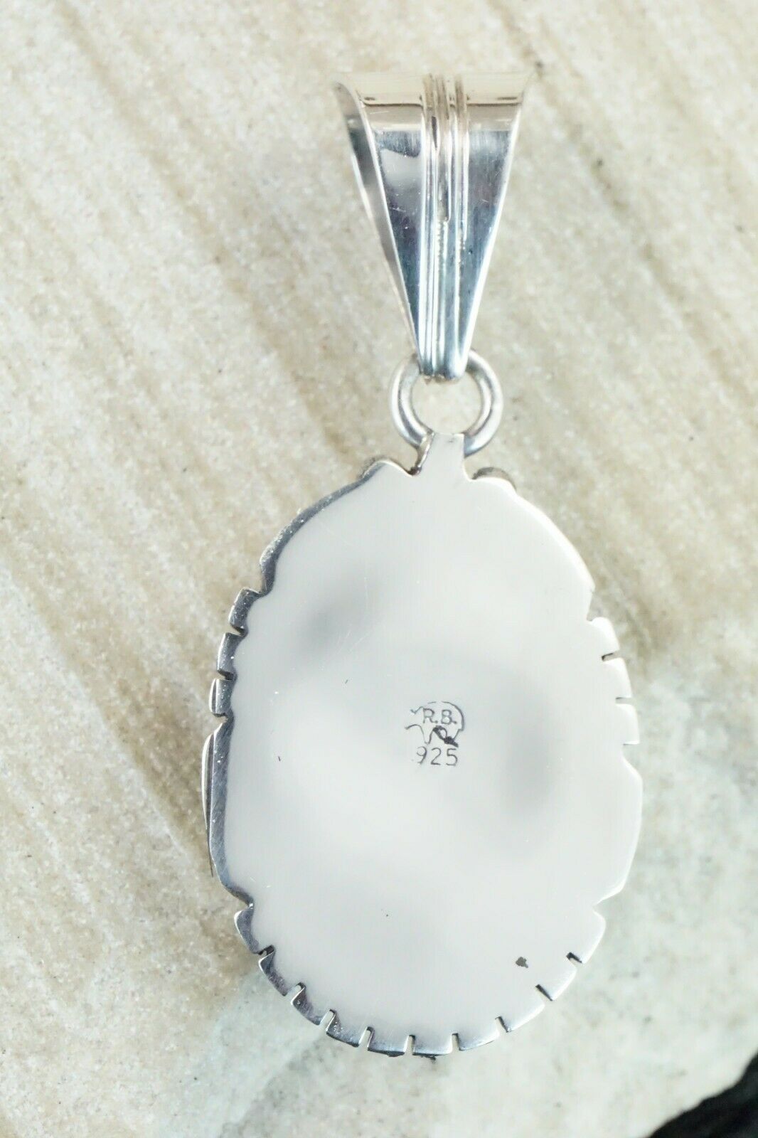 Turquoise & Sterling Silver Pendant - Samuel Yellowhair