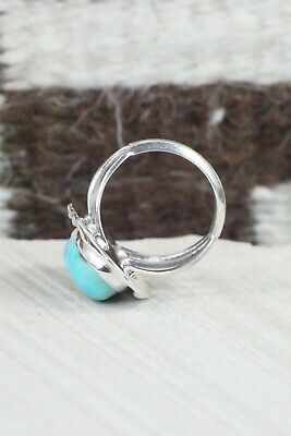 Turquoise & Sterling Silver Ring - Samuel Yellowhair - 8.5