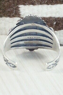Royston Turquoise, Coral & Sterling Silver Bracelet - Regana Begay