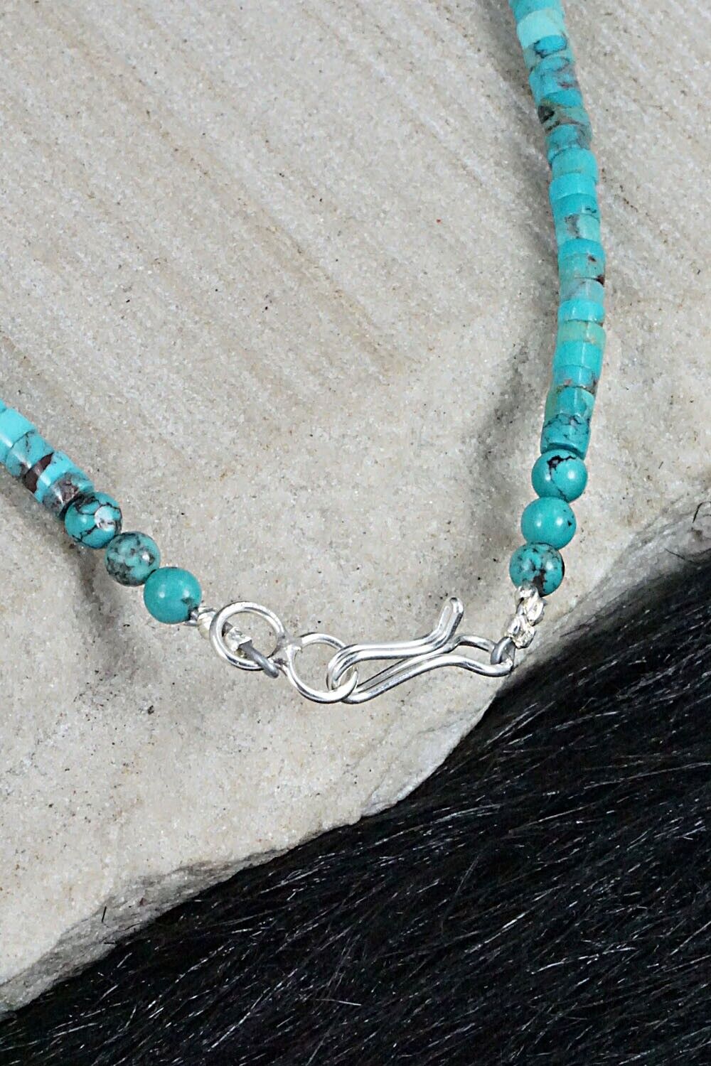 Turquoise & Spiny Oyster Necklace - Susie Deal