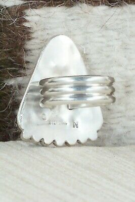 Spiny Oyster & Sterling Silver Ring - Cris Nez - Size 8