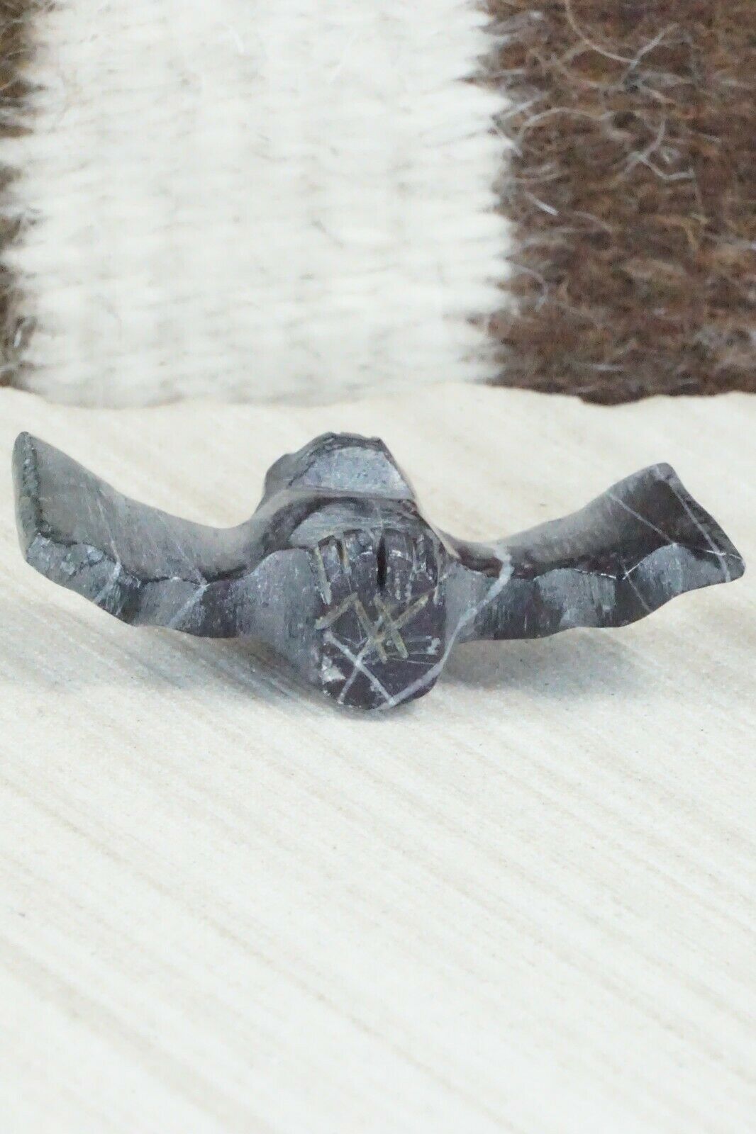 Bat Zuni Fetish Carving - Tim Lementino - High Lonesome Trading