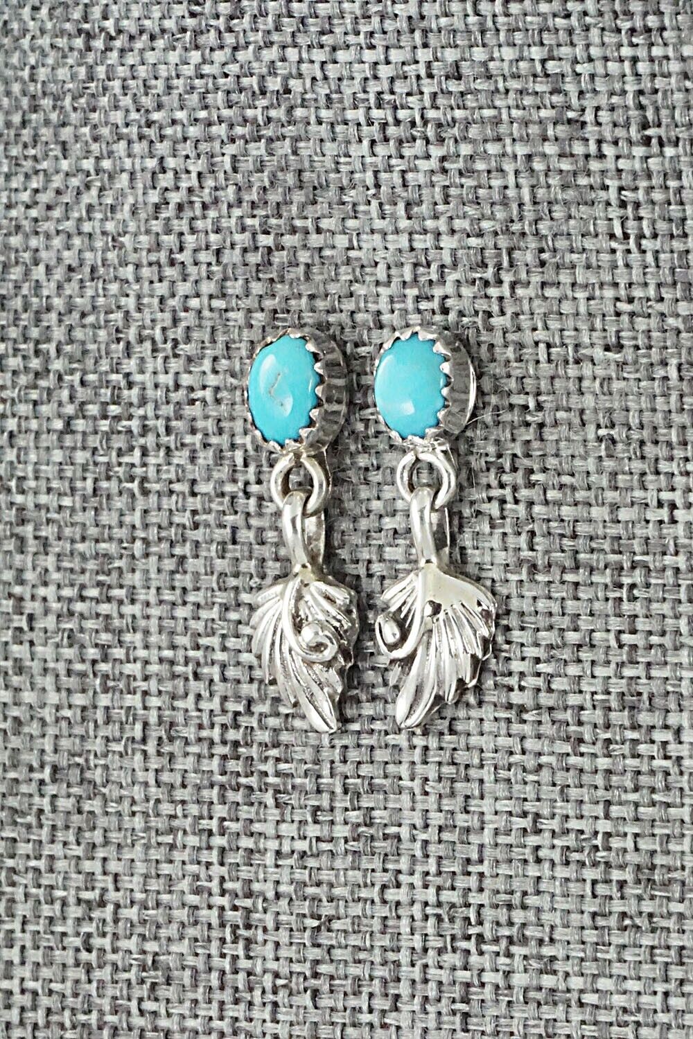 Turquoise & Sterling Silver Earrings - Sharon McCarthy