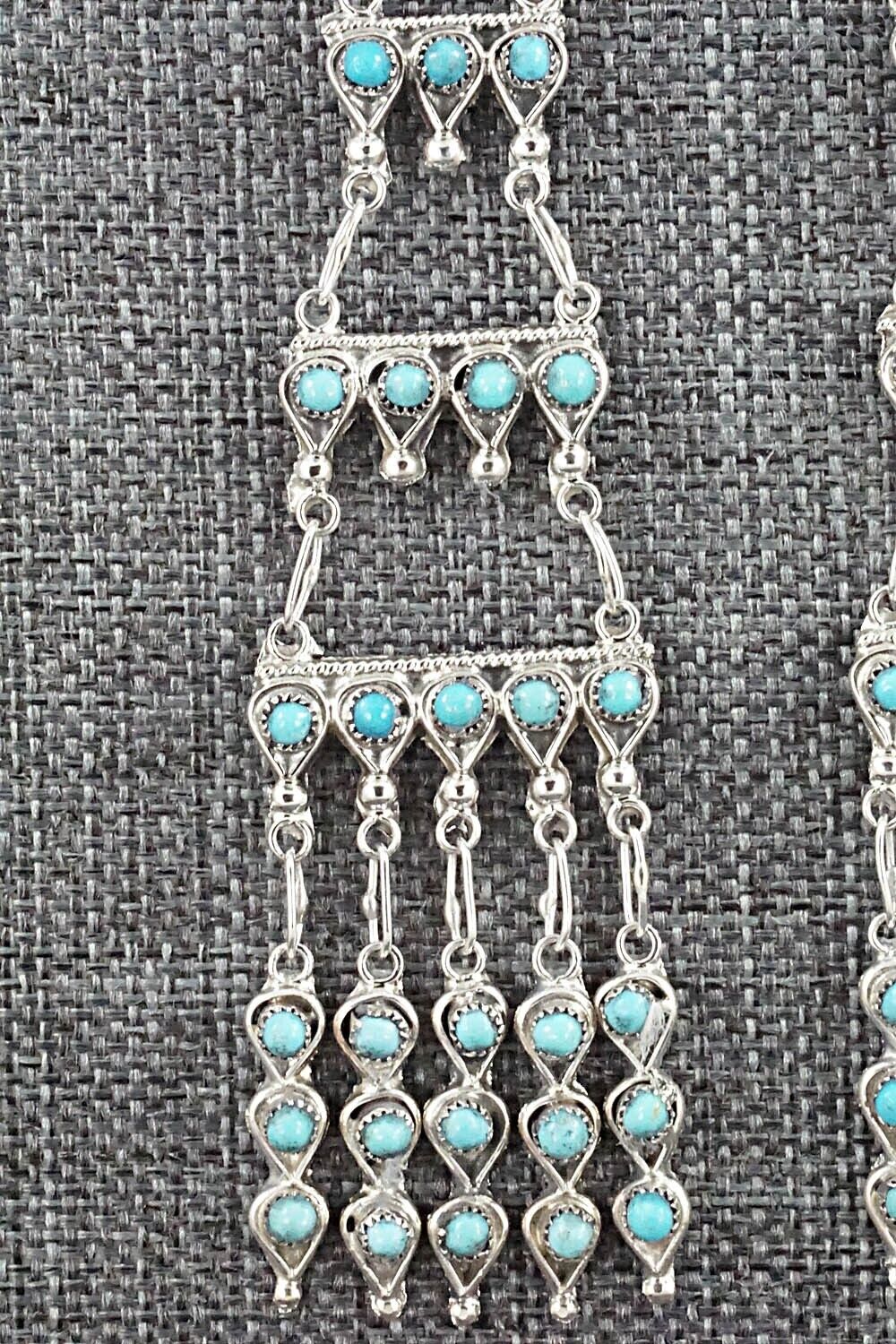 Turquoise & Sterling Silver Earrings - Waylon Johnson