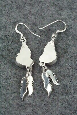 Turquoise & Sterling Silver Earrings - Etta Larry