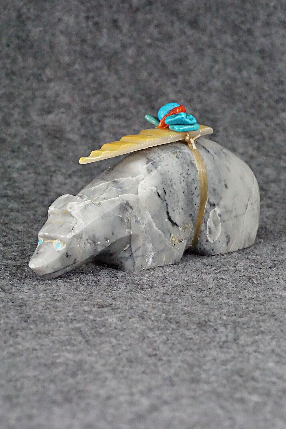 Bear Zuni Fetish Carving - Joshua Leki