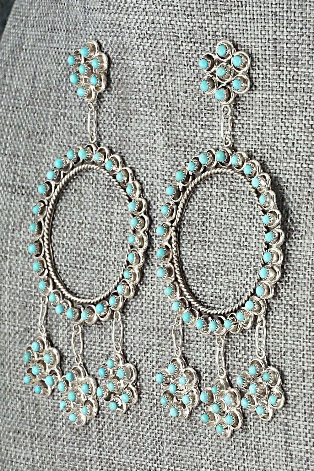 Turquoise & Sterling Silver Earrings - Waylon Johnson