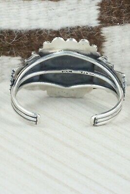 Turquoise and Sterling Silver Bracelet - Leon Martinez