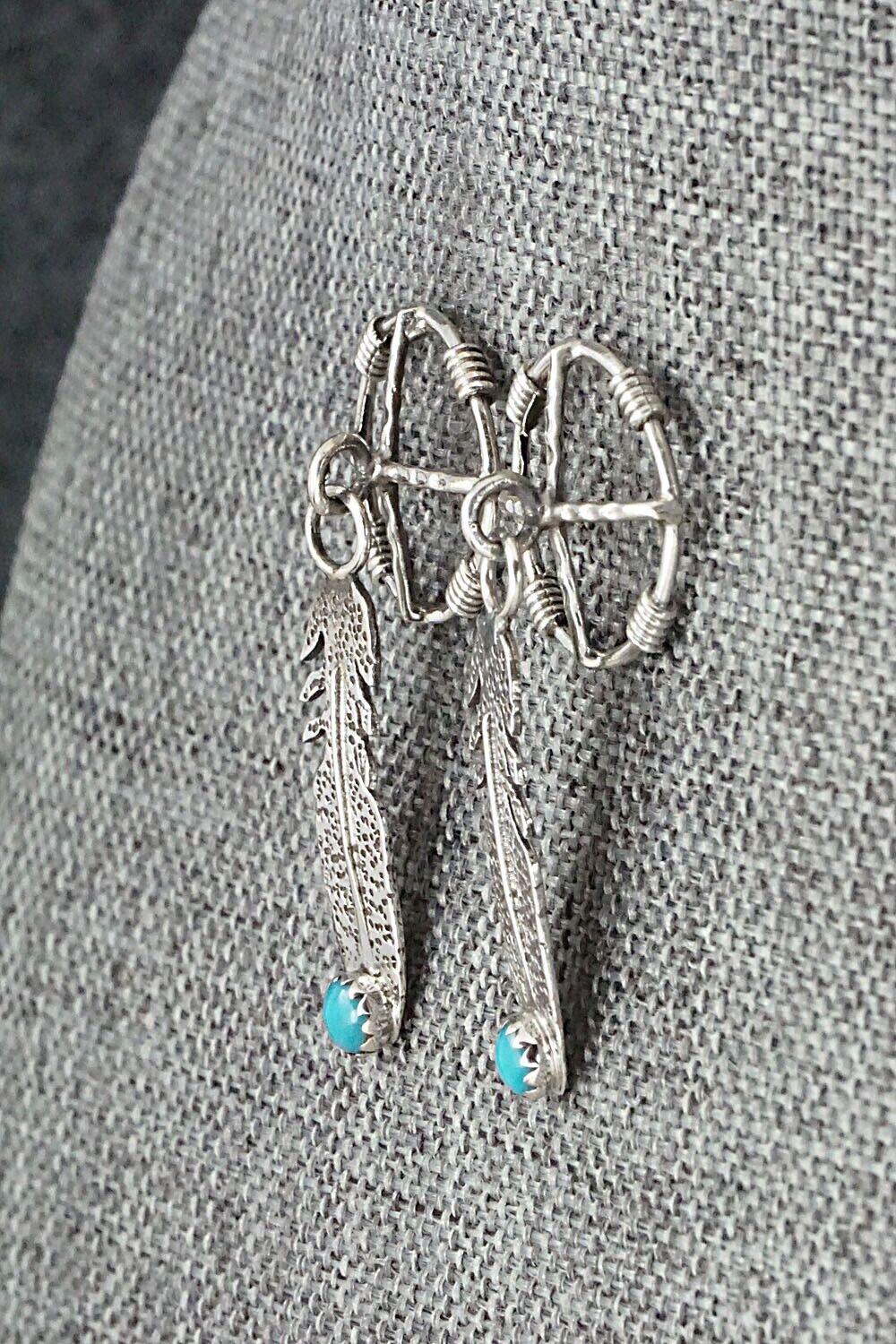 Turquoise and Sterling Silver Earrings - Sharon McCarthy