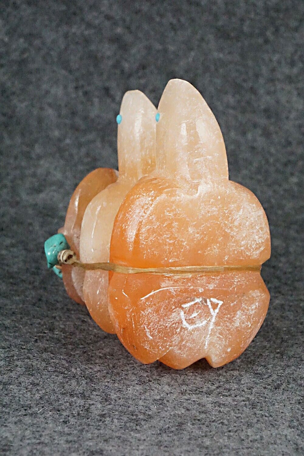 Turtle & Frog Zuni Fetish Carving - Ed Lementino