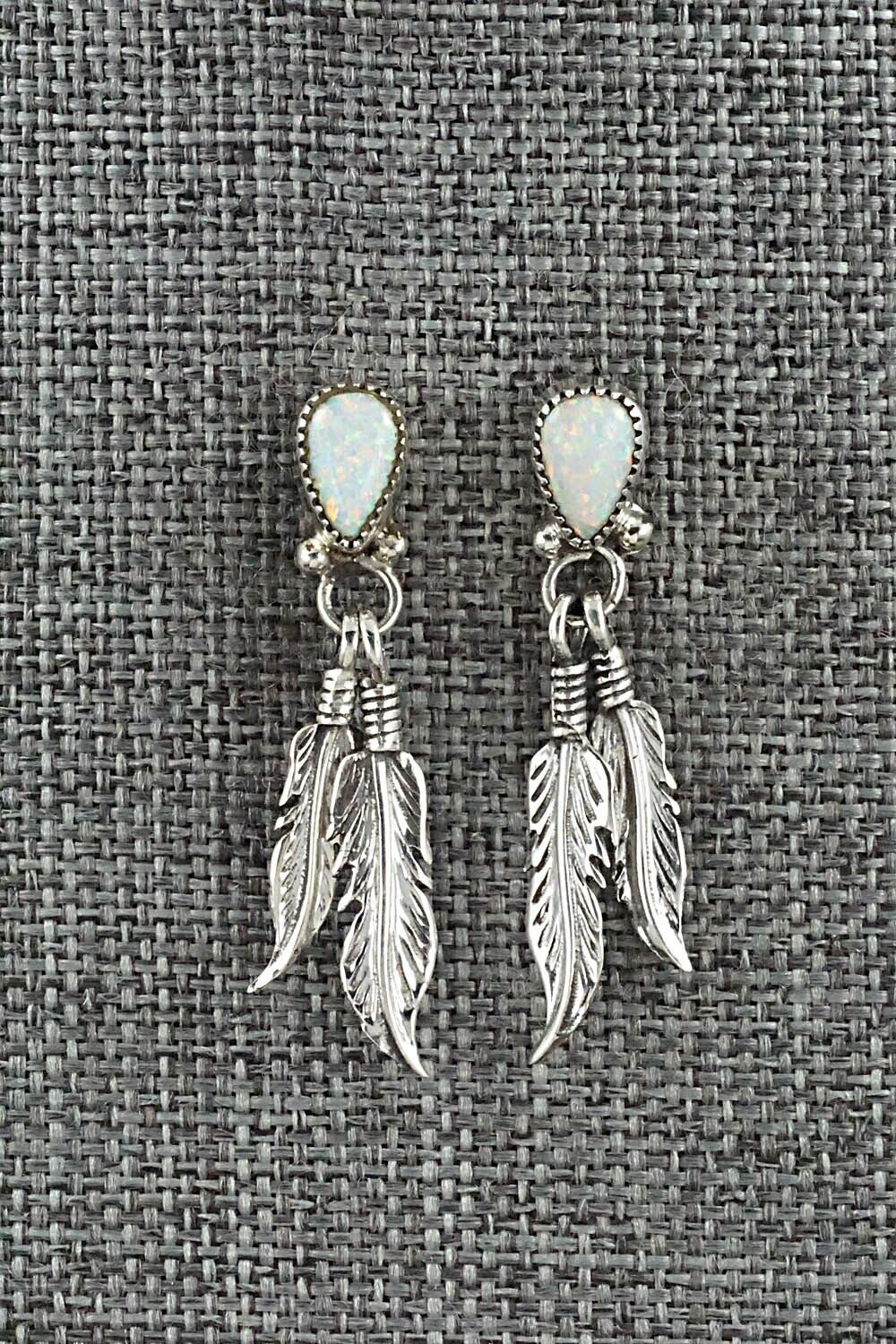 Opalite & Sterling Silver Earrings - Hiram Largo