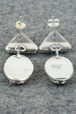Spiny Oyster & Sterling Silver Earrings - Selina Warner