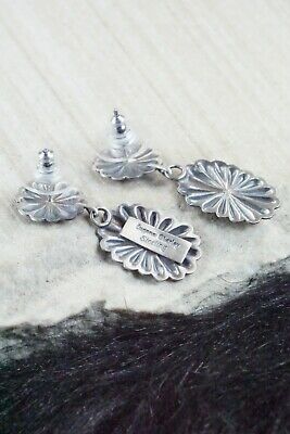 Navajo Sterling Silver Earrings - Eugene Charley