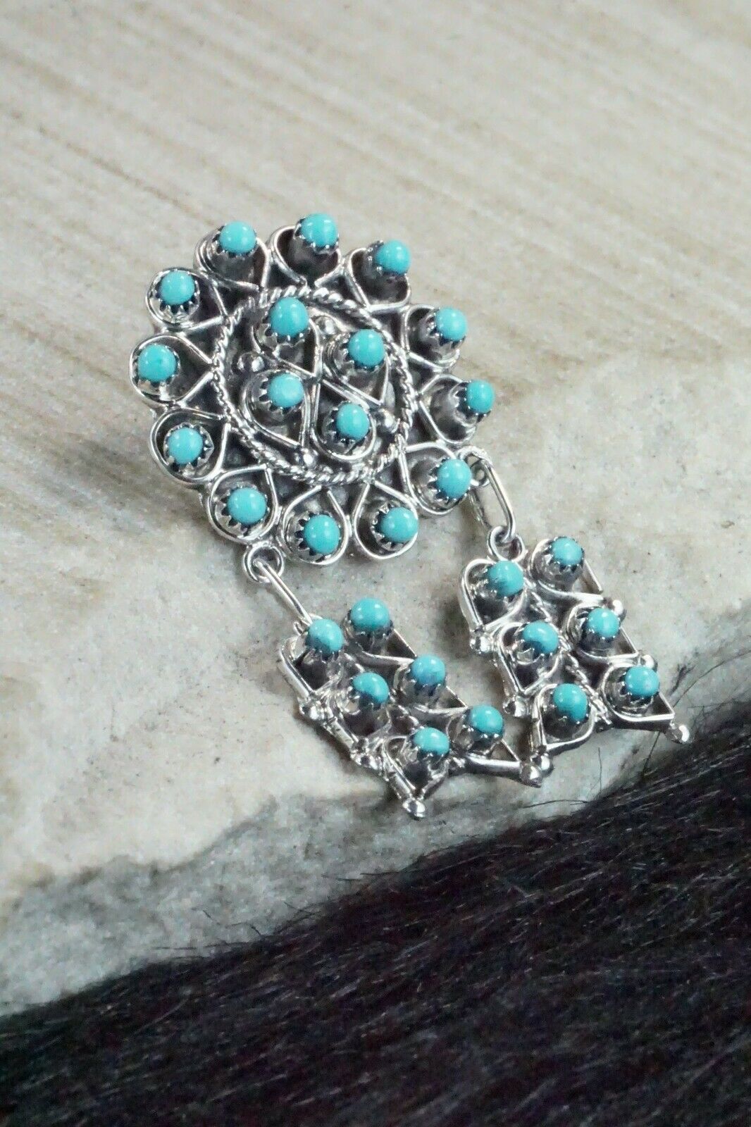 Turquoise & Sterling Silver Earrings - Waylon Johnson