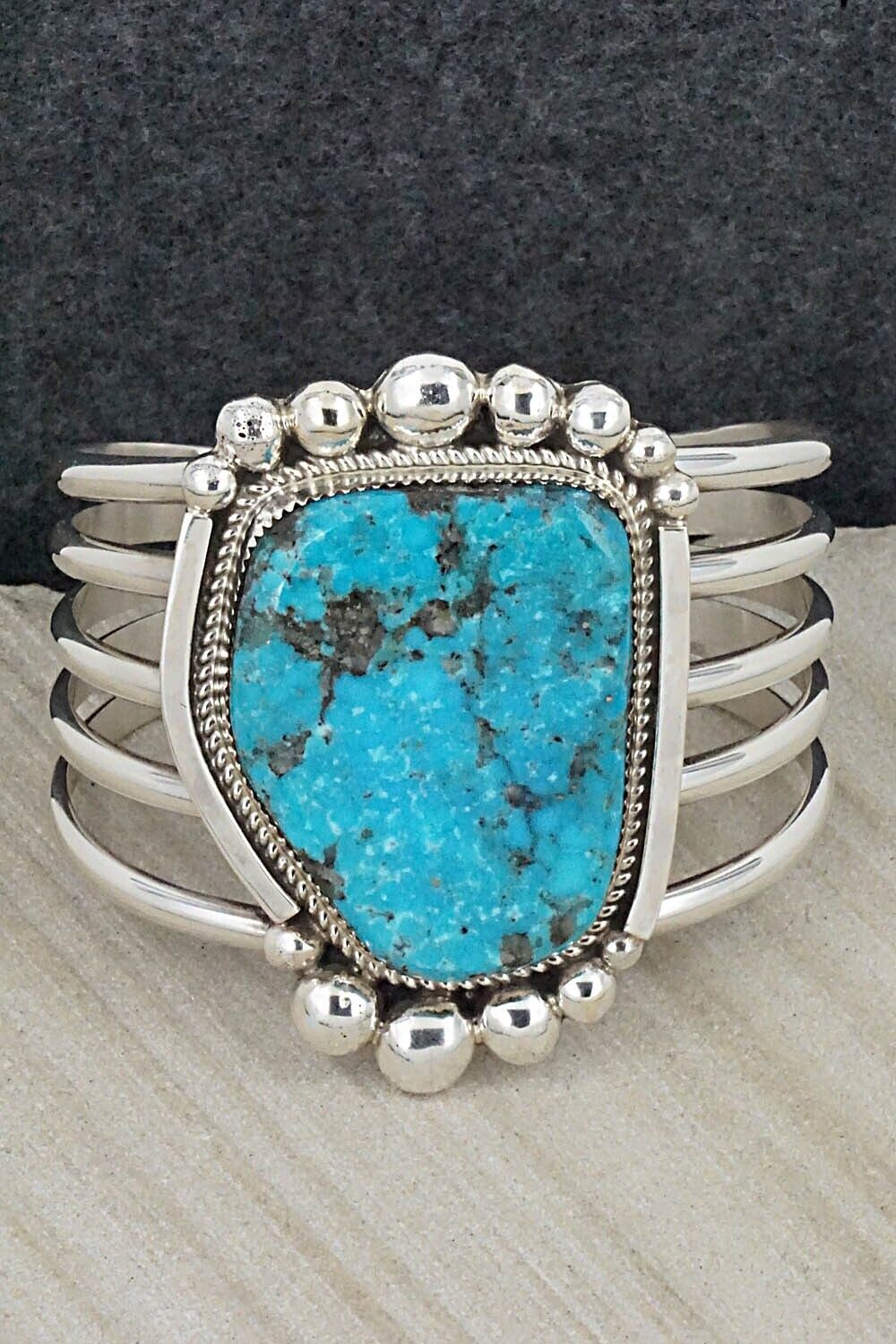 Turquoise & Sterling Silver Bracelet - Ray Nez