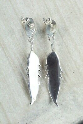 Navajo Turquoise, Coral & Sterling Silver Earrings - Annie Spencer