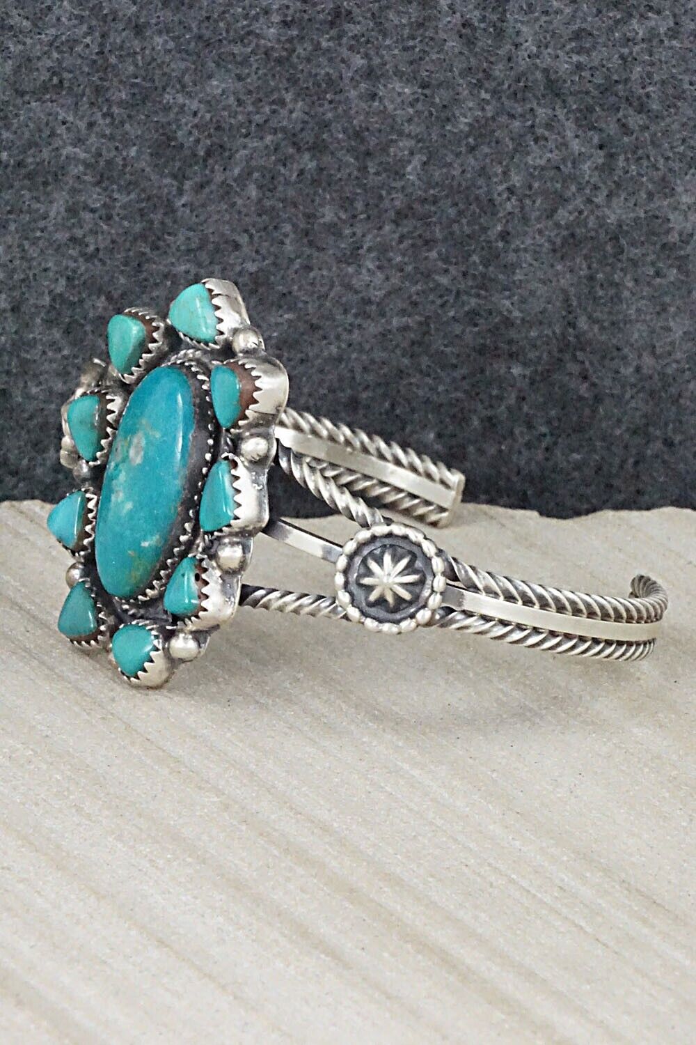 Turquoise & Sterling Silver Bracelet - Roberta Begay