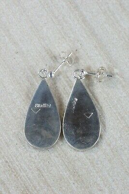 Hopi Sterling Silver Earrings - Trinida Lucas - High Lonesome Trading