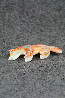 Wolf Zuni Fetish Carving - Andres Quandelacy