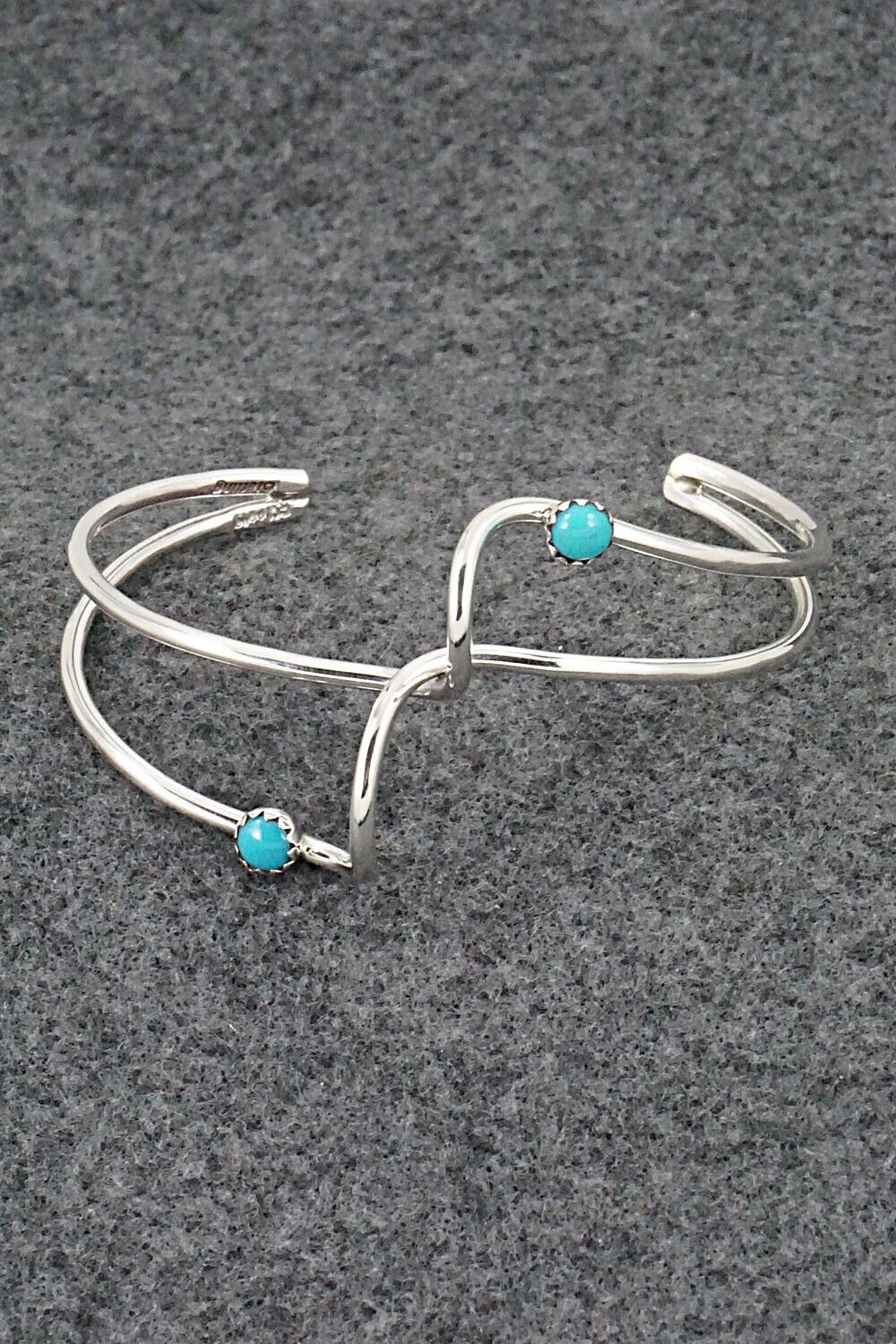 Turquoise & Sterling Silver Bracelet - Yolanda Skeets