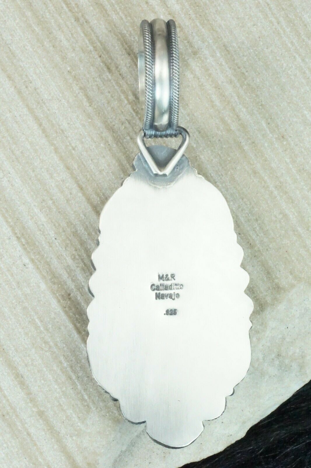 Turquoise & Sterling Silver Pendant - Michael Calladitto