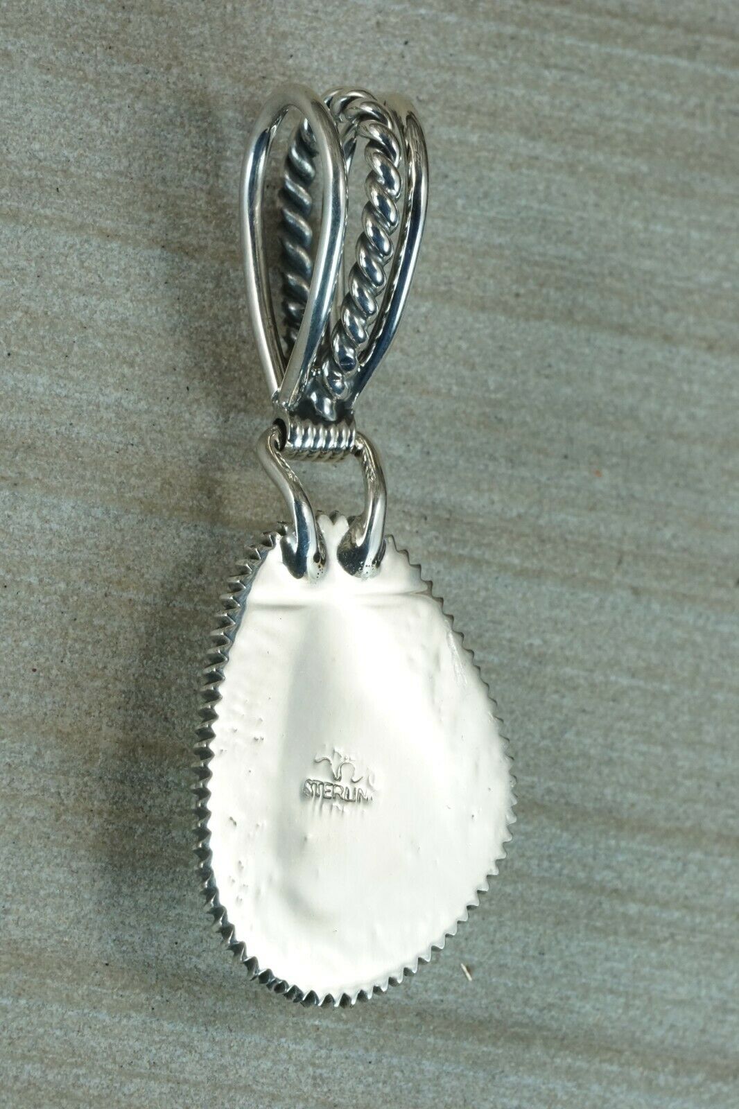 Navajo Turquoise and Sterling Silver Pendant - Native American