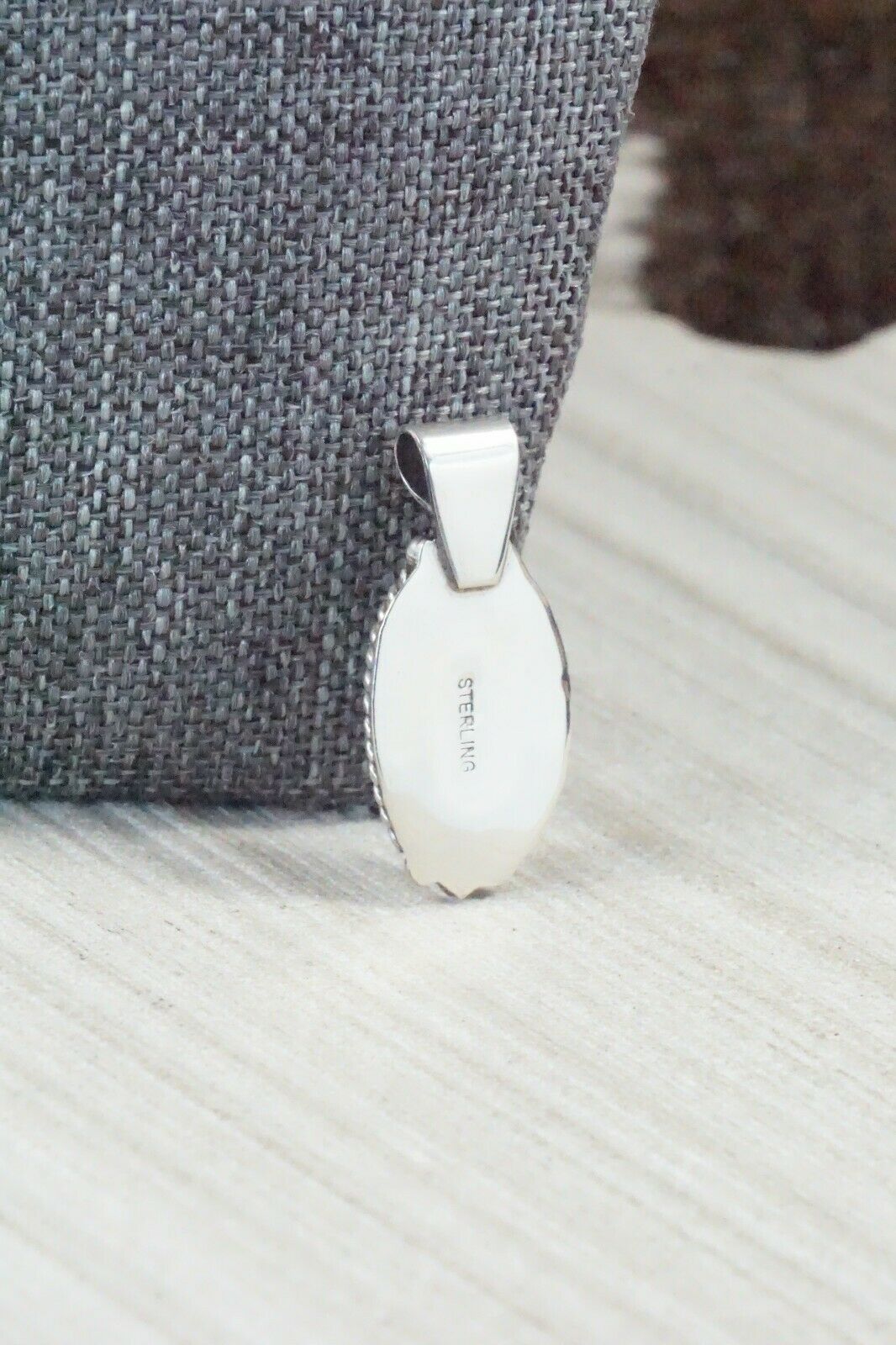 Turquoise & Sterling Silver Pendant - Jan Mariano