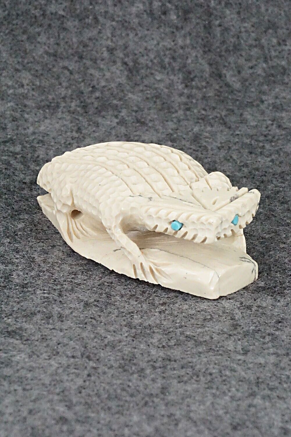 Horned Toad Zuni Fetish Carving - Jensen Charlie