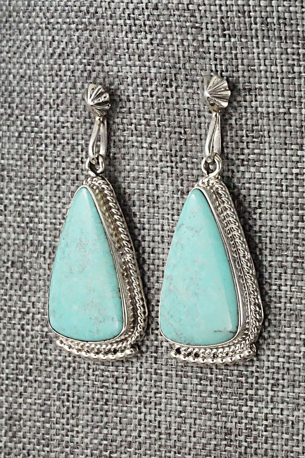 Turquoise and Sterling Silver Earrings - Sharon McCarthy