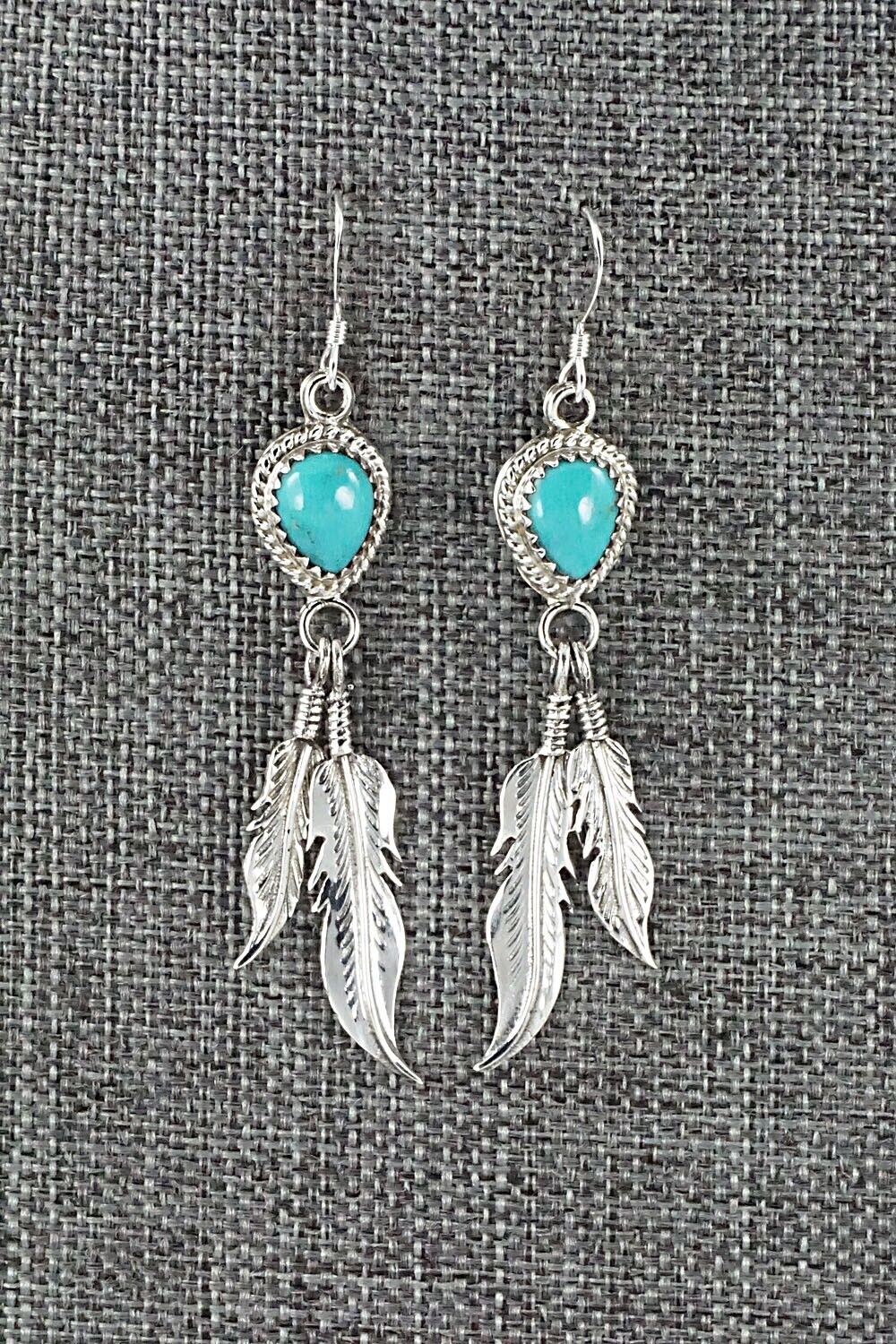 Turquoise & Sterling Silver Earrings - Annie Spencer