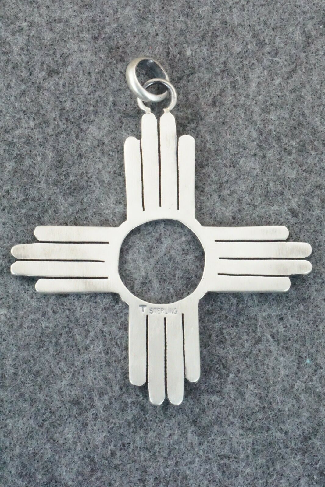 Sterling Silver Zia Pendant - Thomas Valencia
