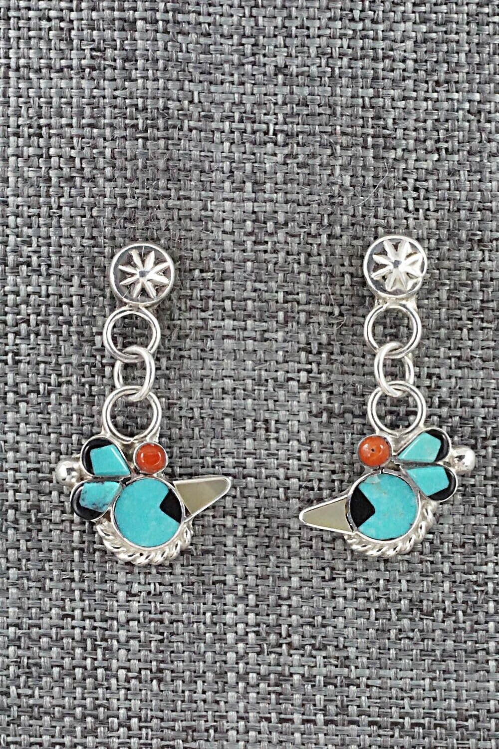 Multi Stone & Sterling Silver Earrings - Michelle Peina