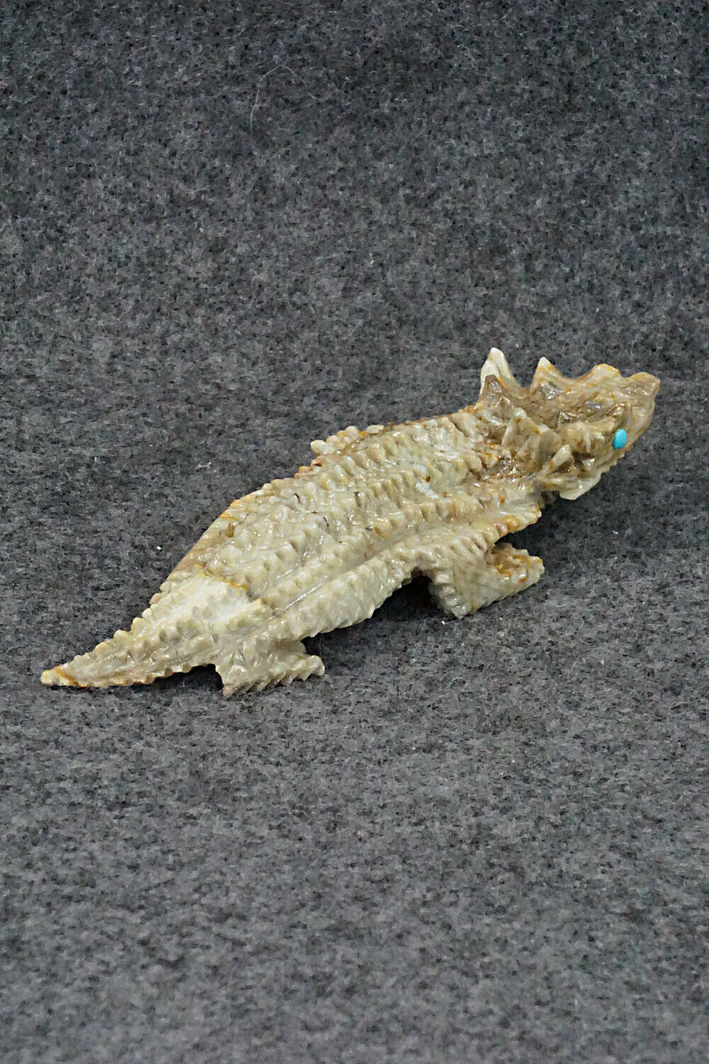 Horned Toad Zuni Fetish Carving - Alvin Haloo