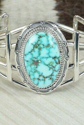 Turquoise & Sterling Silver Bracelet - Raymond Delgarito - High Lonesome Trading