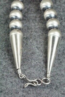 Turquoise & Sterling Silver Navajo Pearl Necklace - Jan Mariano