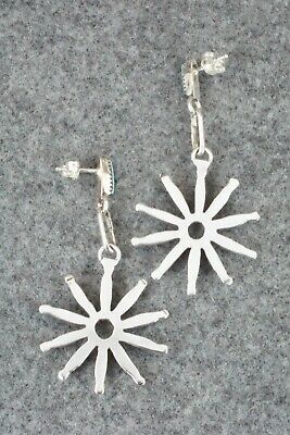 Turquoise & Sterling Silver Earrings - Yvette Kaamasee