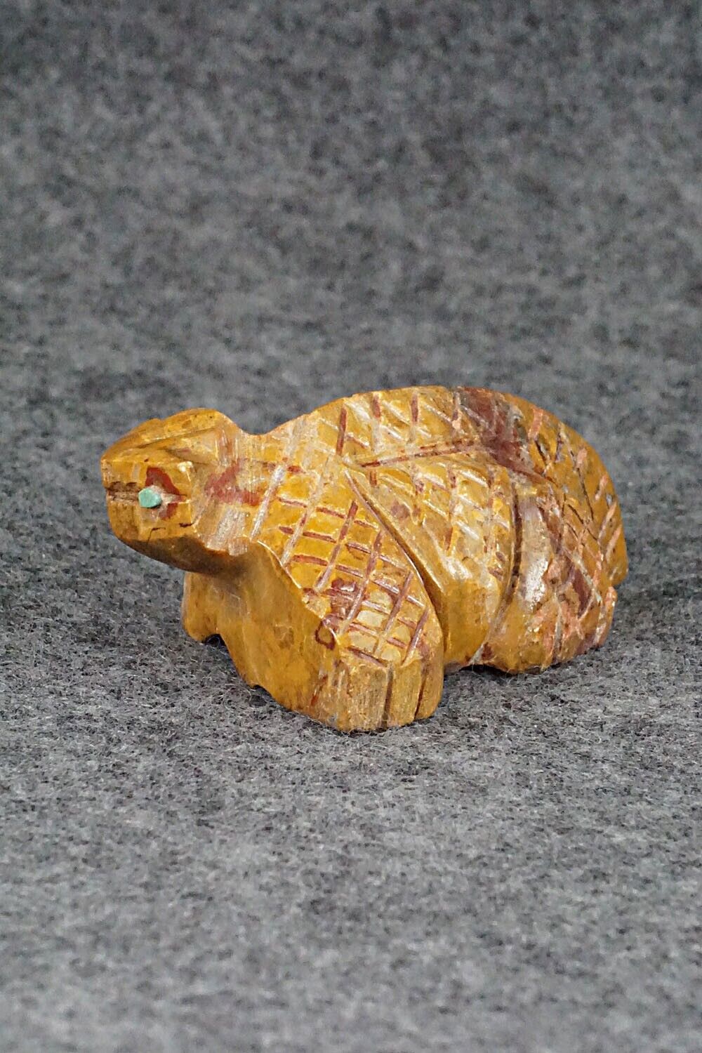 Horned Toad Zuni Fetish Carving - Carl Etsate