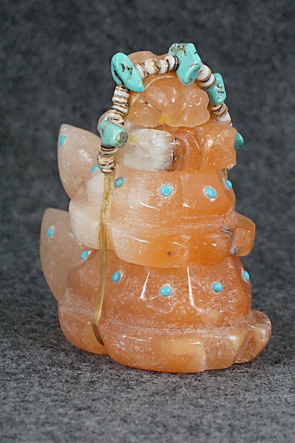 Turtle & Frog Zuni Fetish Carving - Ed Lementino