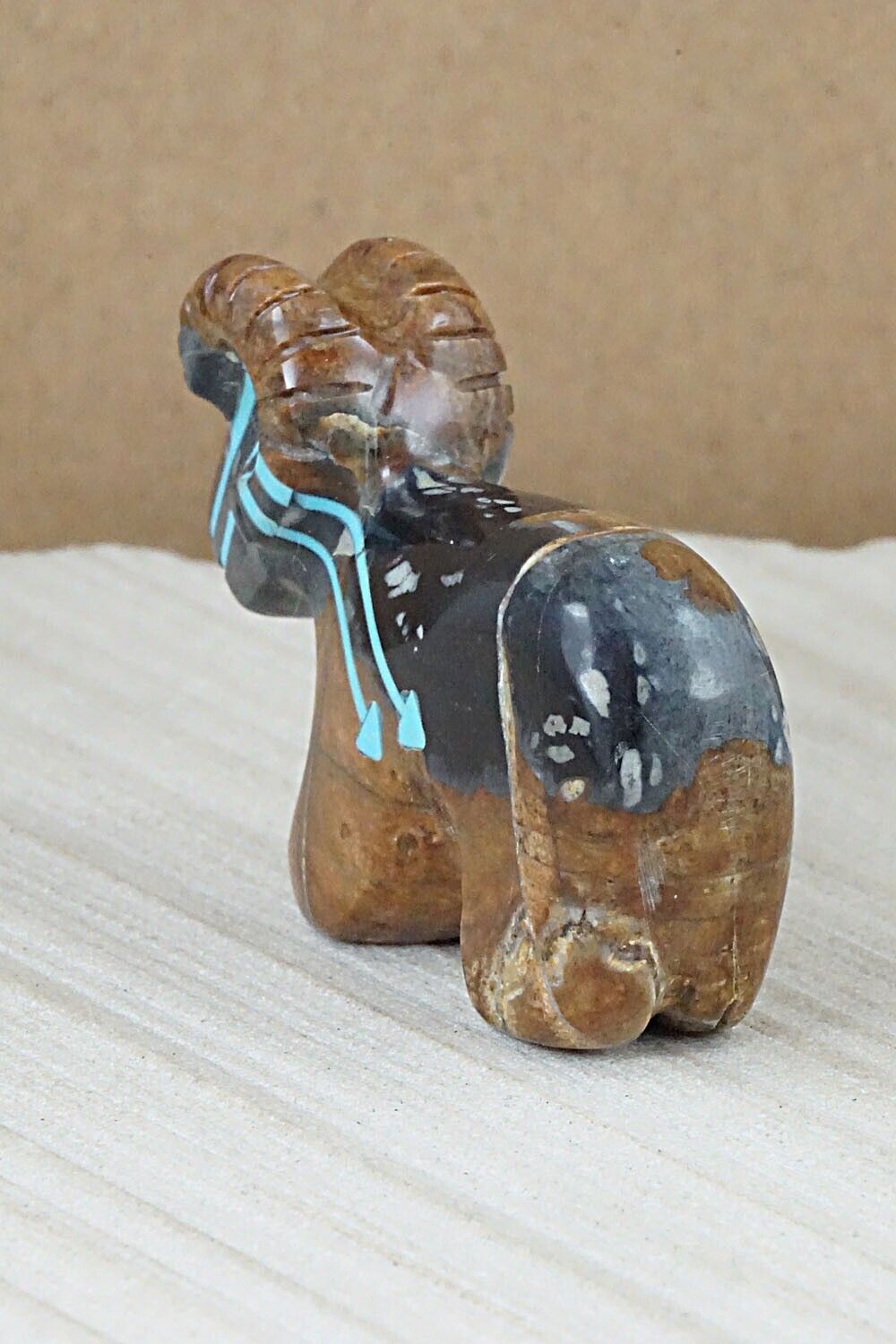 Ram Zuni Fetish Carving - Rodney Laiwakete