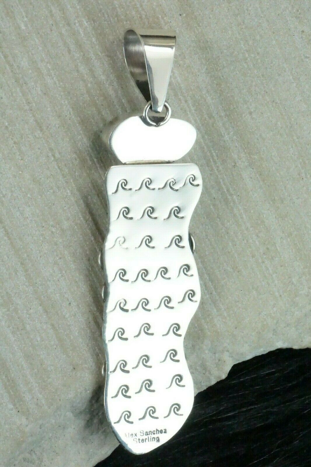 Turquoise & Sterling Silver Pendant - Alex Sanchez