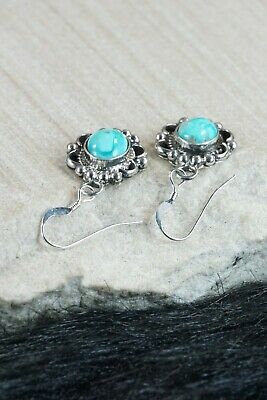 Navajo Turquoise & Sterling Silver Earrings - Jan Mariano