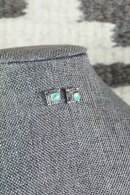 Navajo Turquoise & Sterling Silver Earrings - Jacinda Bodie