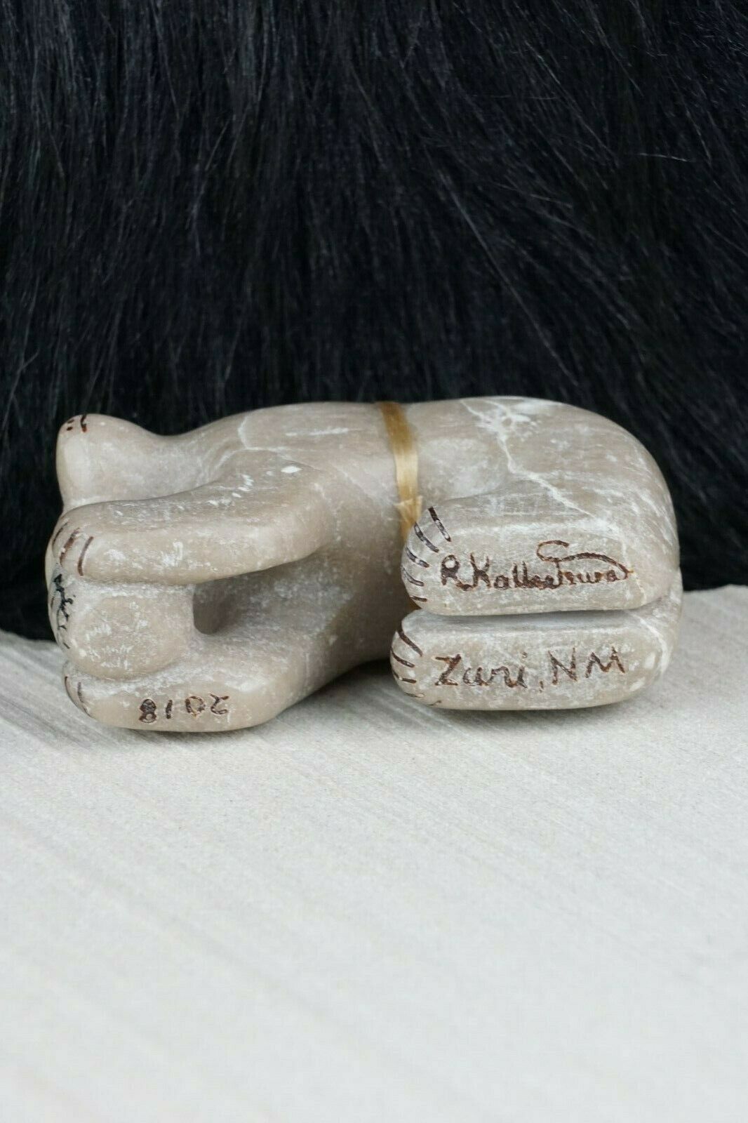 Bear Zuni Fetish Carving - Rick Kallestewa - High Lonesome Trading