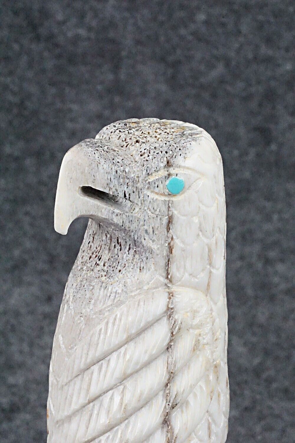 Eagle Zuni Fetish Carving - Garrick Weeka