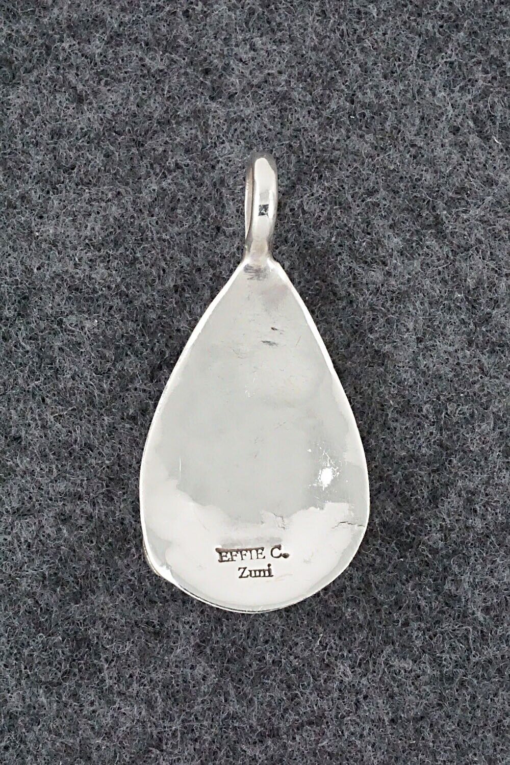 Turquoise and Sterling Silver Pendant - Joy Calavaza