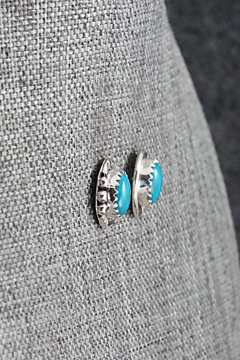 Turquoise & Sterling Silver Earrings - Rita Largo