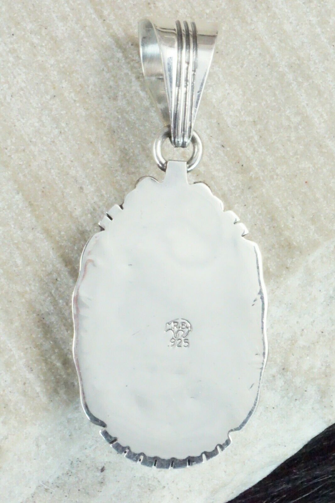 Turquoise & Sterling Silver Pendant - Samuel Yellowhair