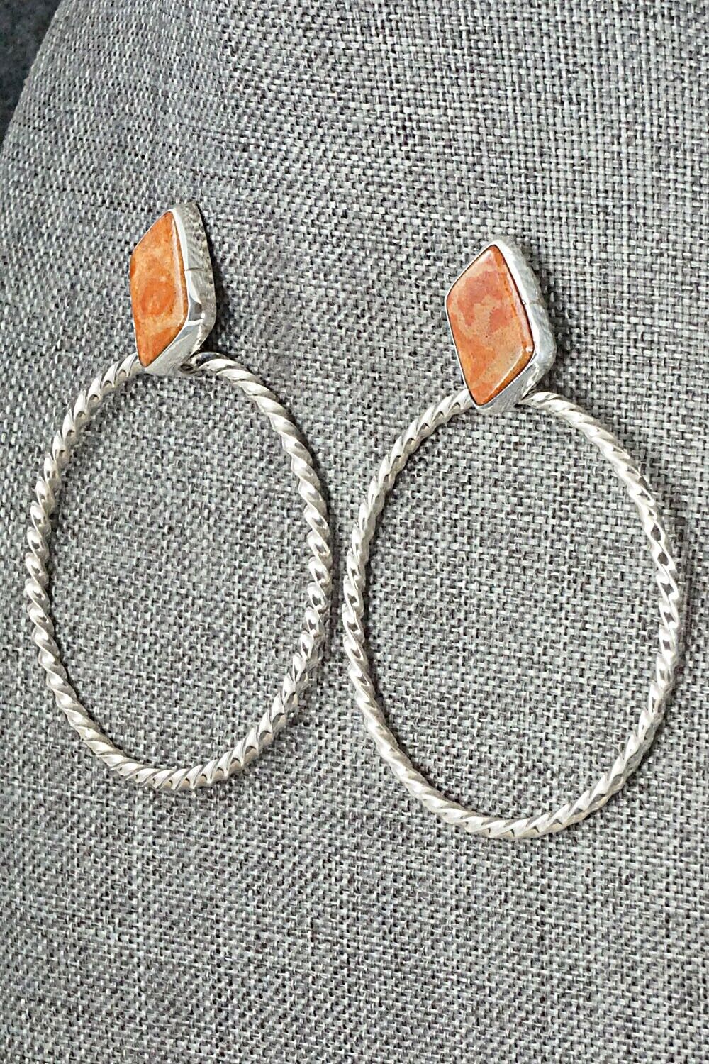 Sponge Coral & Sterling Silver Earrings - Annie Spencer